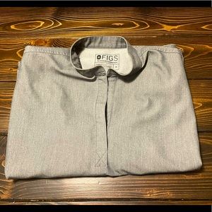 FIGS Womens Rafaela™ Oversized Scrub Top Size Medium- Graphite